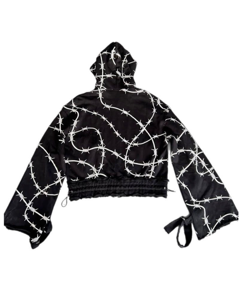 #BARBWIRE Cropped Hoodie